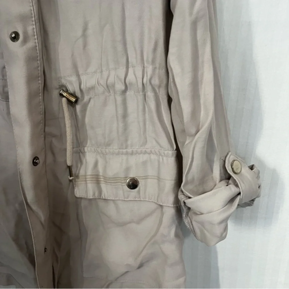 Zara‎ Open Front Drape Utility Cardigan Jacket S - Picture 4 of 4